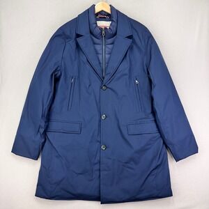 HUNTER Aldgate Premium Blazer Twofer Jacket Mens Large‎ Navy Insulated NWT Work